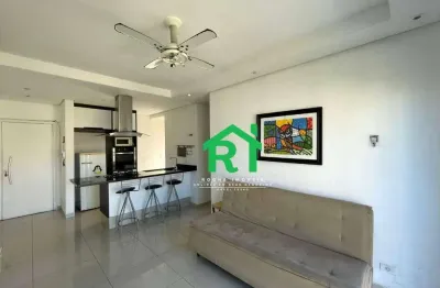 Apartamento com 2 dormitórios, sacada, enseada, guarujá/sp