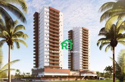 Apartamento com 3 dormitórios (1 suíte), 2 vagas e lazer à venda em jardim astúrias, guarujá