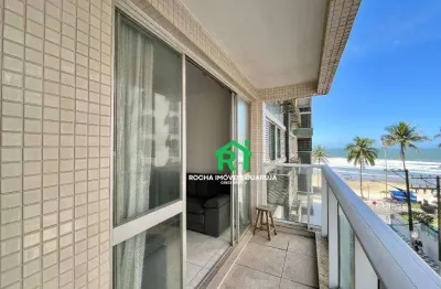 Apartamento frente mar com 3 quartos, 1 vaga à venda em jardim astúrias, guarujá