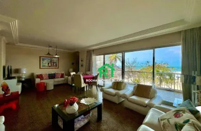 Apartamento frente mar, vista mar, 4 dormitórios (2 suítes), 1 vaga, pitangueiras, guarujá/sp.