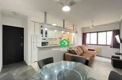 Apartamento com 2 dormitórios (1 suíte), 1 vaga, lazer, enseada, guarujá/sp