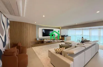 Apartamento frente mar com 4 quartos (4 suítes), 2 vagas e lazer à venda em enseada, guarujá