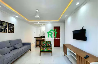 Apartamento com 1 dormitório à venda, 50 m² por r$ 375.000 - pitangueiras - guarujá/sp