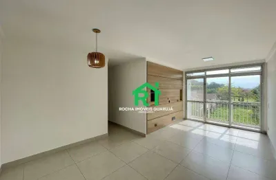 Apartamento com 3 dormitórios (1 suíte), 1 vaga, jardim astúrias, guarujá/sp