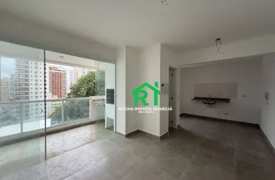Apartamento moderno frente mar com varanda gourmet e 2 dormitórios – astúrias, guarujá