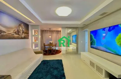 Apartamento à beira mar com 3 quartos (1 suíte), 2 vagas e lazer à venda no tombo, guarujá