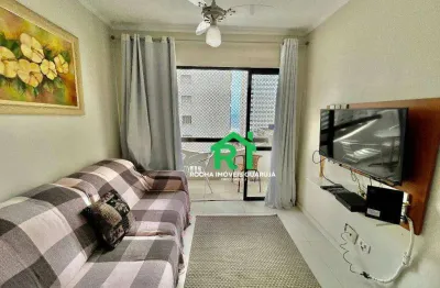 Apartamento com 1 dormitório à venda, 55 m² por r$ 380.000 - pitangueiras - guarujá/sp