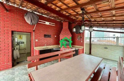 Cobertura com 3 quartos (1 suíte), 1 vaga e lazer à venda no tombo, guarujá