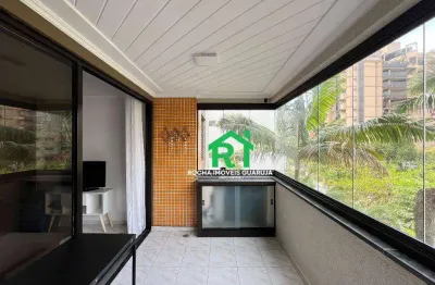 Apartamento 2 dormitórios (1 suíte), 1 vaga, lazer, enseada, guarujá/sp