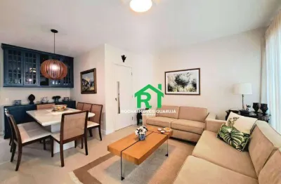 Apartamento com 3 dormitórios à venda, 140 m² por r$ 1.200.000,00 - pitangueiras - guarujá/sp