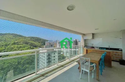 Apartamento com 3 quartos (1 suíte), 2 vagas, lazer, praia das astúrias - guarujá/sp