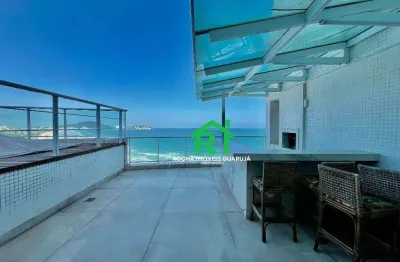 Cobertura com 5 dormitórios à venda, 412 m² por r$ 6.500.000 - enseada - guarujá/sp