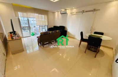 Apartamento com 3 dormitórios à venda, 120 m² por r$ 575.000,00 - pitangueiras - guarujá/sp