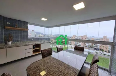Apartamento à beira mar, 2 dormitórios (1 suíte), 2 vagas, lazer, enseada, guarujá/sp
