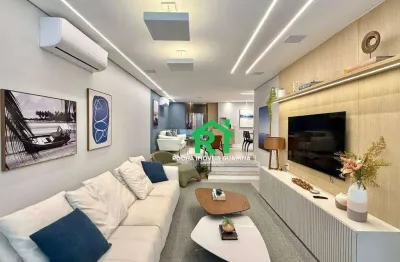 Apartamento à beira mar com 4 quartos (2 suítes), 1 vaga à venda em pitangueiras, guarujá