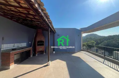Cobertura com 3 quartos (1 suíte), 1 vaga e lazer à venda em jardim astúrias, guarujá