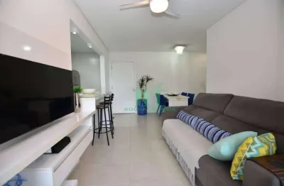 Apartamento com 2 dormitórios, 80 m² - venda por r$ 960.000,00 ou aluguel por r$ 5.500,00/mês - pitangueiras - guarujá/sp