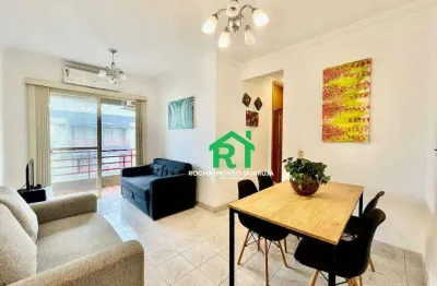 Apartamento com 2 dormitórios à venda, 60 m² por r$ 300.000 - praia da enseada - guarujá/sp