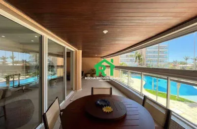 Apartamento frente mar, 4 dormitórios (2 suítes), 4 vagas, lazer, enseada, guarujá/sp