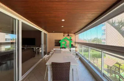 Apartamento frente mar, 5 dormitórios (3 suítes), 4 vagas, lazer, enseada, guarujá/sp