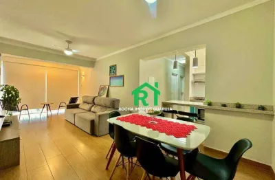 Apartamento com 3 dormitórios, 90 m² - venda por r$ 600.000,00 ou aluguel por r$ 4.800,00/mês - pitangueiras - guarujá/sp