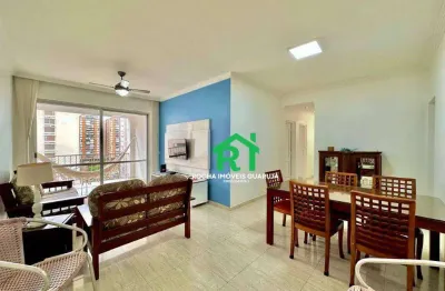 Apartamento beira mar, vista mar, 3 dormitórios, 2 vagas, pitangueiras, guarujá/sp.