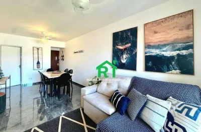 Apartamento com 2 dormitórios à venda, 85 m² por r$ 450.000 - enseada - guarujá/sp