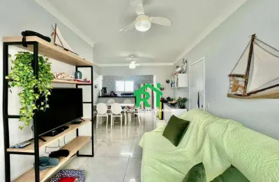 Apartamento com 3 dormitórios à venda, 84 m² por r$ 800.000 - jardim astúrias - guarujá/sp