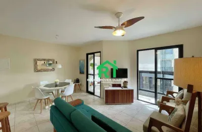 Apartamento com 2 quartos (1 suíte), 1 vaga e lazer à venda no tombo, guarujá