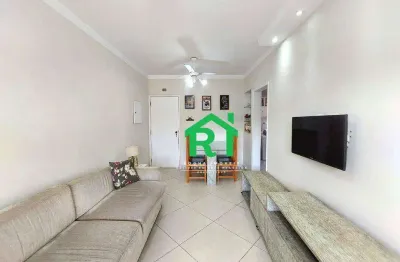 Apartamento à beira mar com 2 quartos, 1 vaga e lazer à venda em enseada, guarujá