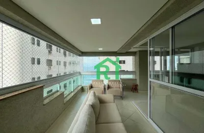 Apartamento à beira mar com 3 dormitórios (3 suítes), 2 vagas, lazer, jardim astúrias, guarujá/sp