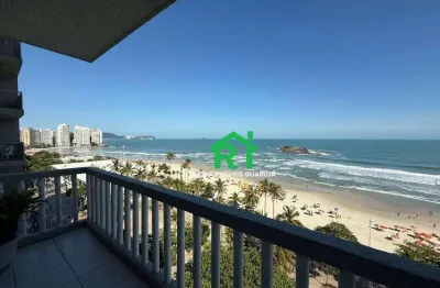 Apartamento frente mar com 3 dormitórios (1 suíte) e sacada – pitangueiras, guarujá