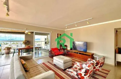 Cobertura com 4 dormitórios, 234 m² - venda por r$ 1.580.000,00 ou aluguel por r$ 12.000,00/mês - enseada - guarujá/sp