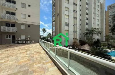 Apartamento frente mar com 3 suítes e lazer completo – astúrias, guarujá