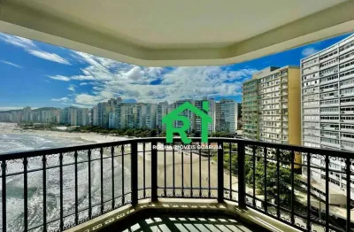 Apartamento frente mar com 4 quartos (3 suítes), 2 vagas à venda em pitangueiras, guarujá
