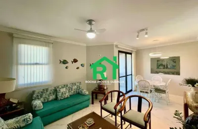 Apartamento com 3 quartos (1 suíte), 1 vaga, varanda à venda em praia da enseada, guarujá