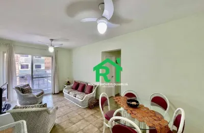 Apartamento com 2 quartos, varanda, 1 vaga à venda na praia da enseada, guarujá