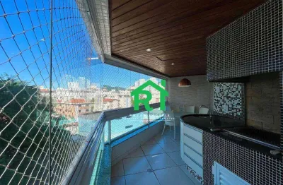 Apartamento com 3 dormitórios, 100 m² - venda por r$ 900.000,00 ou aluguel por r$ 6.000,00/mês - tombo - guarujá/sp