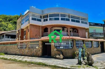 Casa com 6 quartos, 6 vagas, lazer, à venda em jardim guaiuba, guarujá.