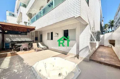 Apartamento à beira mar com 2 quartos (1 suíte) 2 vagas e lazer à venda no tombo, guarujá