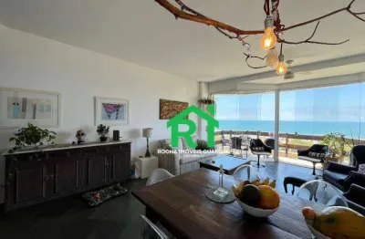 Casa à beira mar com 4 quartos (4 suítes), 4 vagas e lazer à venda em enseada, guarujá