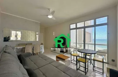 Apartamento frente mar com 3 quartos (2 suítes), 1 vaga à venda em pitangueiras, guarujá.