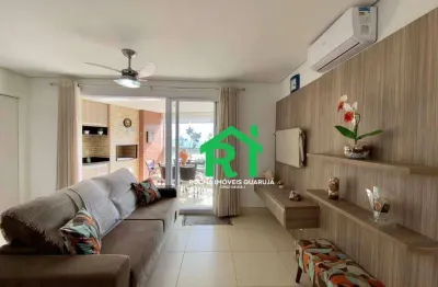 Apartamento com 3 quartos e vista mar à venda, 100 m² por r$ 1.350.000 - enseada - guarujá/sp