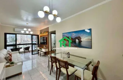 Apartamento com 2 quartos (1 suíte), 1 vaga e lazer, à venda em jardim astúrias, guarujá/sp.