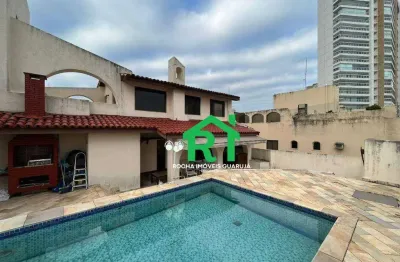 Cobertura à beira mar com 3 quartos (1 suíte), 2 vagas e lazer à venda em enseada, guarujá