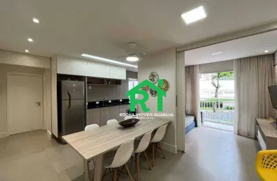 Apartamento com 1 quarto (1 suíte), 1 vaga e lazer à venda em enseada, guarujá