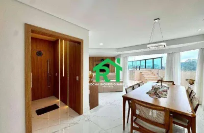 Cobertura com 3 quartos (1 suíte), 1 vaga e lazer privativo à venda em enseada, guarujá