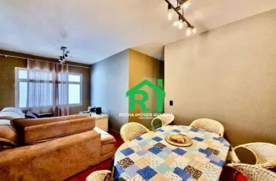 Apartamento com 2 quartos, 1 vaga. locação em enseada, guarujá/sp