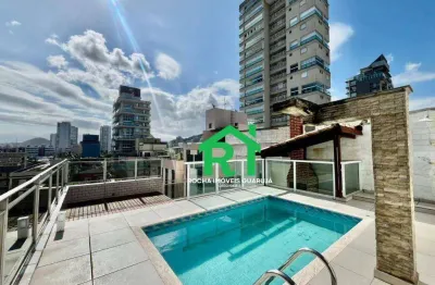 Cobertura com 3 Quartos (3 Suítes), Varanda, Piscina, Churrasqueira, 1 Vaga à venda em Enseada, Guarujá