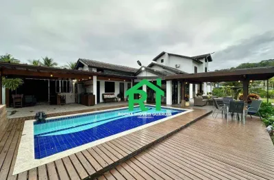 Casa com 5 quartos (4 suítes), 6 vagas, lazer à venda em Pernambuco, Guarujá.